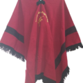 poncho bordo