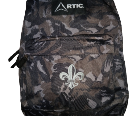 mochila camuflada bordada